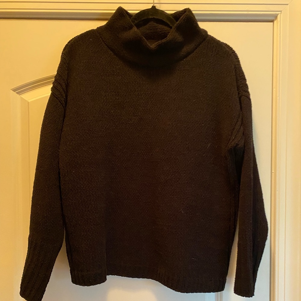 Black cowl neck sweater